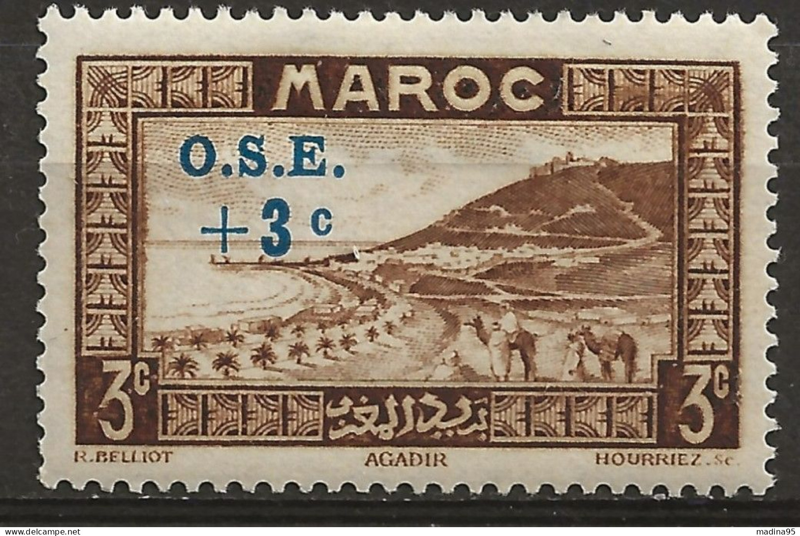 MAROC Colo:, *, N° YT 154, Ch., TB - Unused Stamps