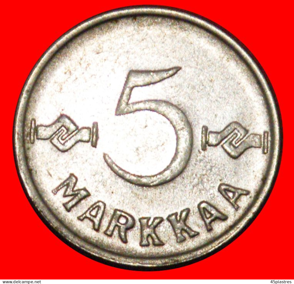 * CROSS (1952-1962): FINLAND  5 MARKS 1954 DIE B! · LOW START · NO RESERVE! - Finlande