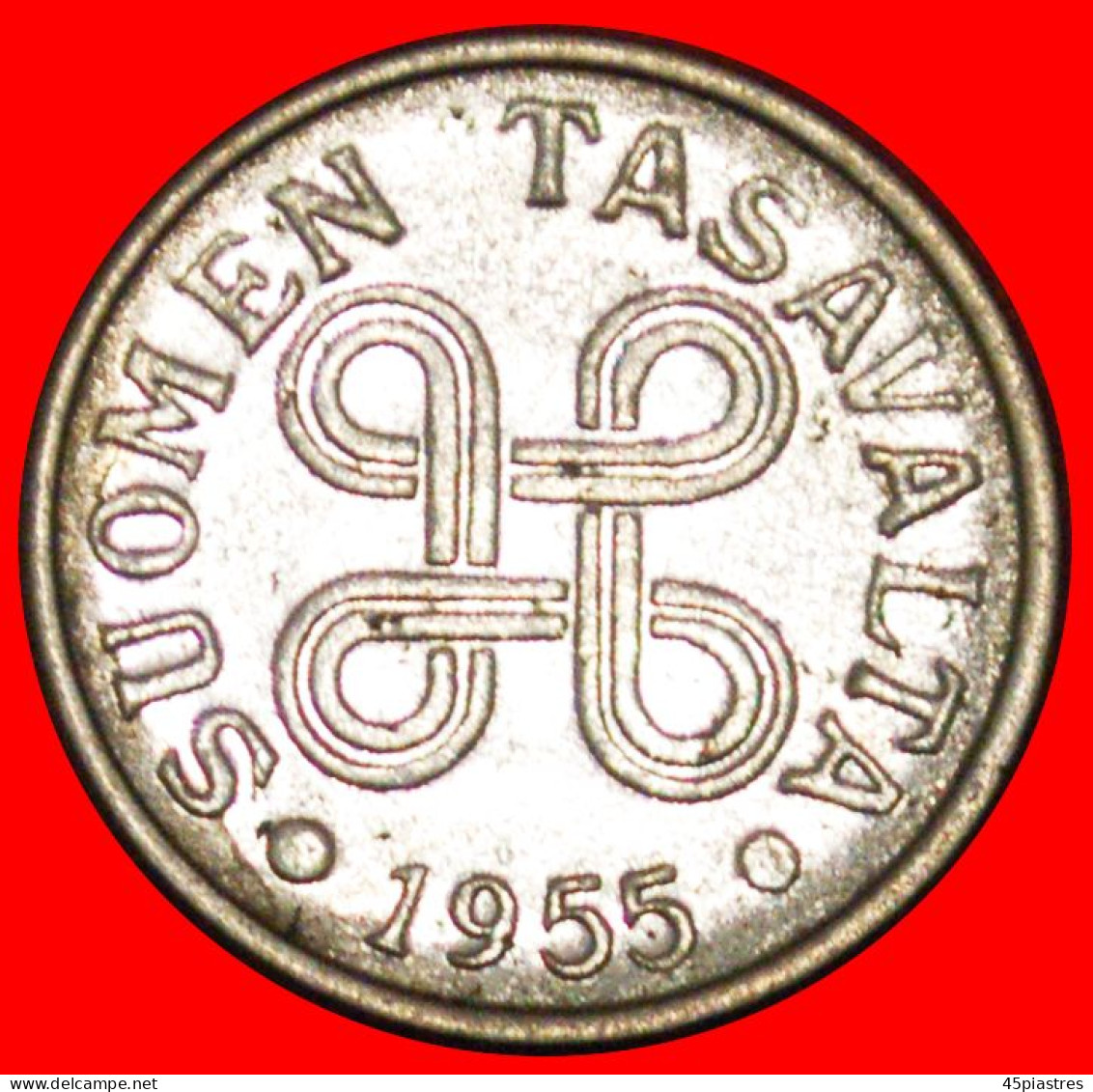 * CROSS (1952-1962): FINLAND  5 MARKS 1955 DIE B!  · LOW START · NO RESERVE! - Finlandia