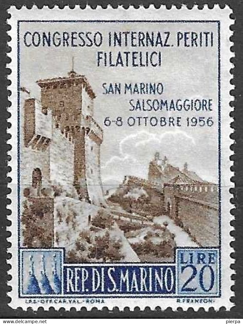 SAN MARINO - 1956 - CONGRESSO PERITI - L.20 - NUOVO MH* (YVERT 424 - MICHEL 558) - Nuevos