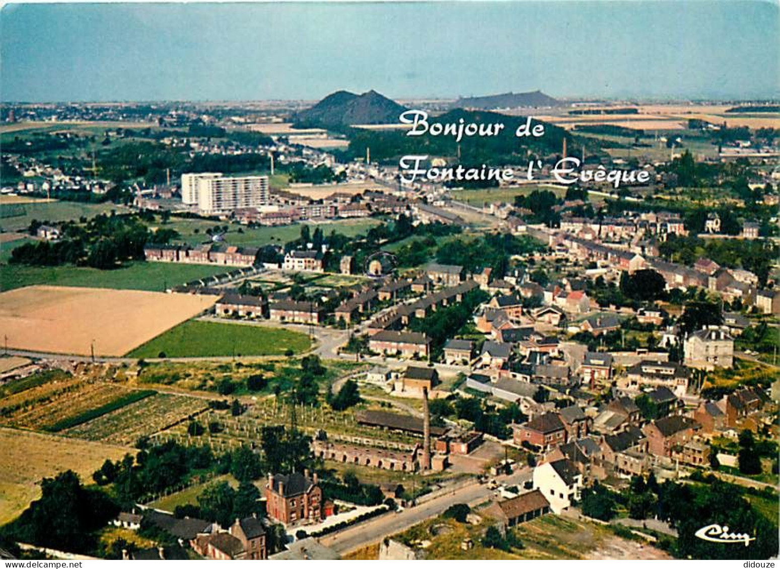 Belgique - Fontaine L'Evêque - Vue Générale Aérienne - CPM - Voir Scans Recto-Verso - Fontaine-l'Eveque