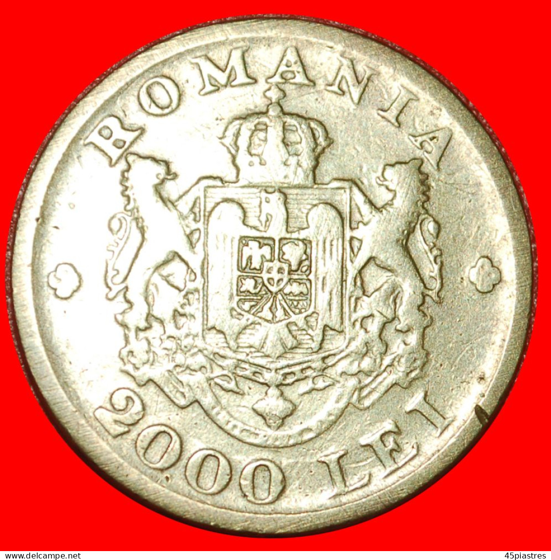 * MICHAEL I (1927-1930, 1940-1947): ROMANIA  2000 LEUS 1946 SUN AND MOON! · LOW START · NO RESERVE! - Roumanie