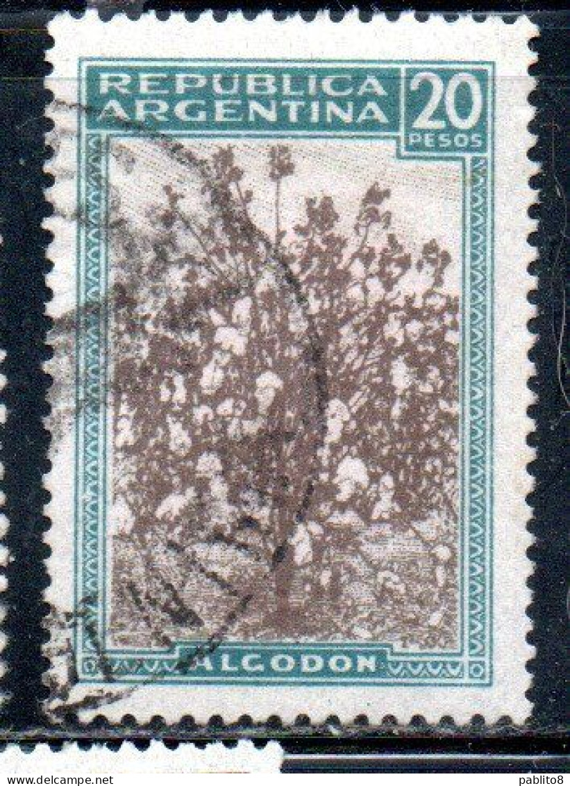 ARGENTINA 1935 1951 1936 COTTON 20p USED USADO OBLITERE' - Used Stamps