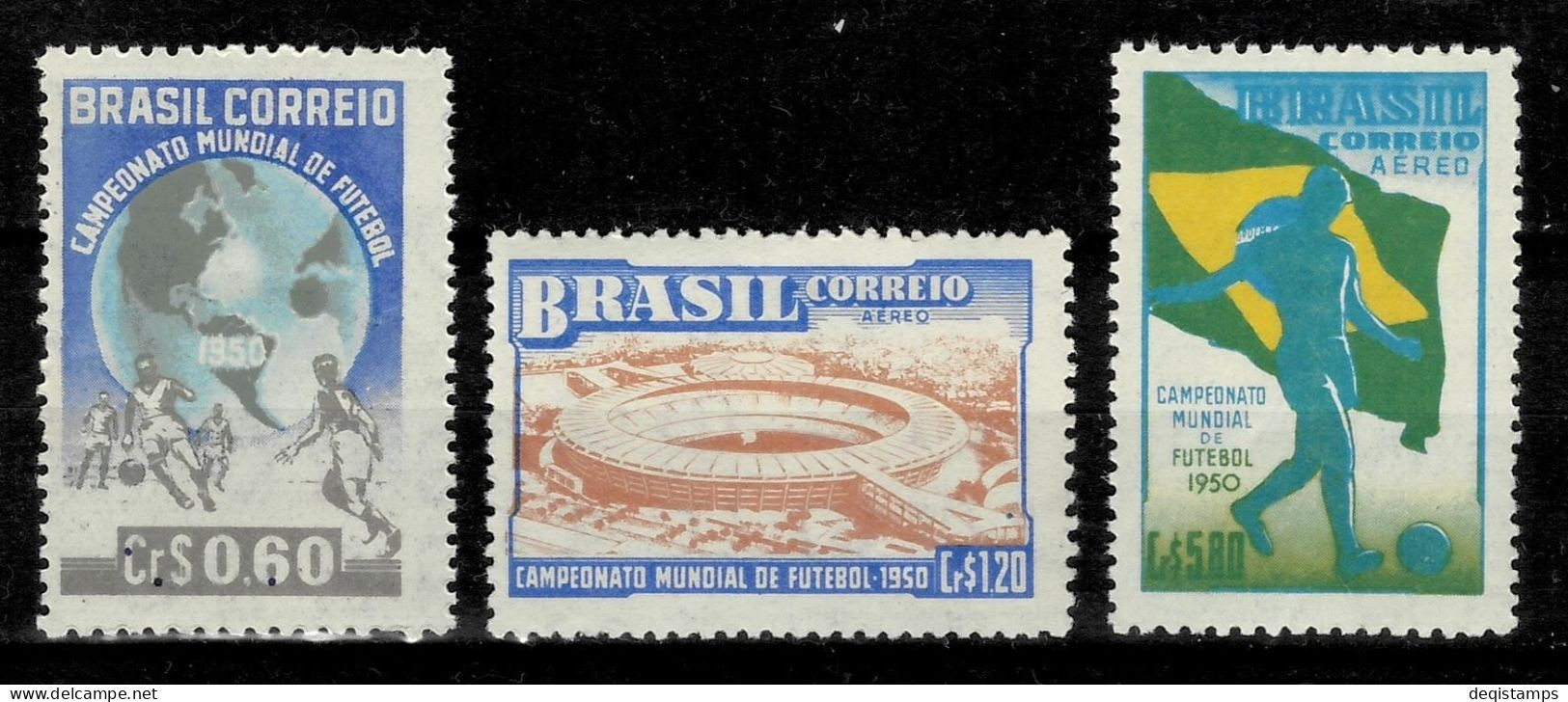 Brazil 1950  World Cup Football Championship Brazil Full Set  MNH** - Nuovi