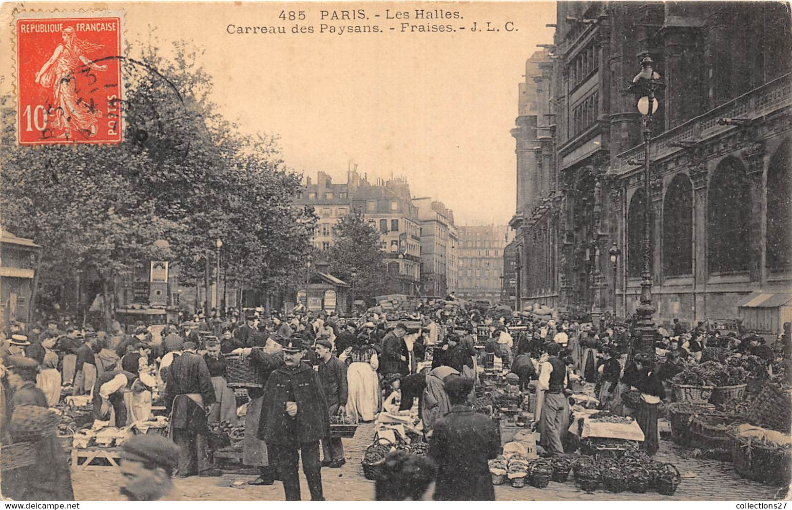 PARIS-75001- LES HALLES- CARREAU DES PAYSANS, FRAISES - Arrondissement: 01