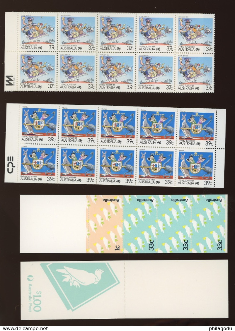 Blocks M.S. And 4 Booklets. Below Face ++  Mint NH - Ongebruikt