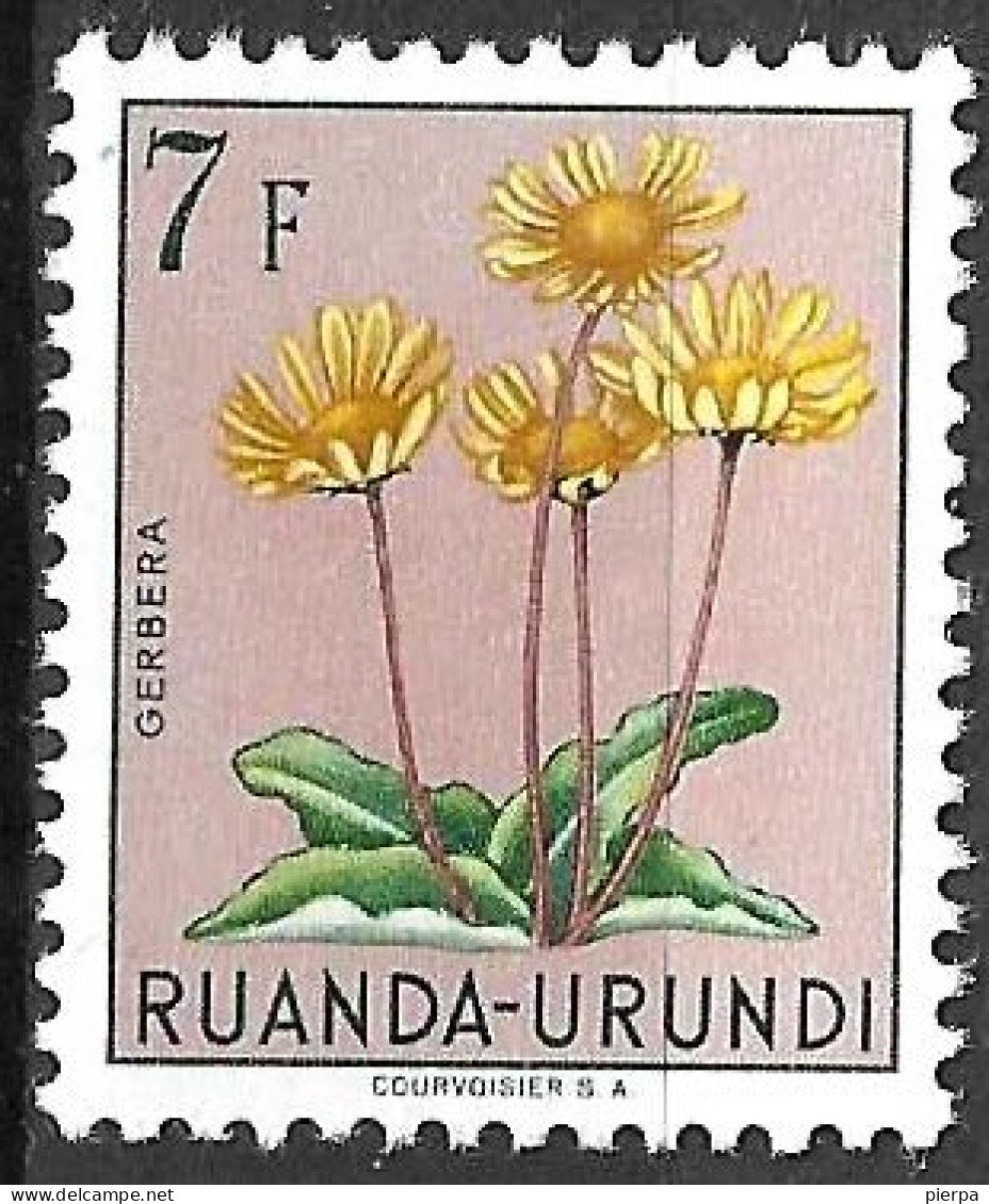 RUANDA URUNDI - 1953 - FIORI - 7 FR. - NUOVO MNH** (YVERT 192 - MICHEL 148) - Ongebruikt