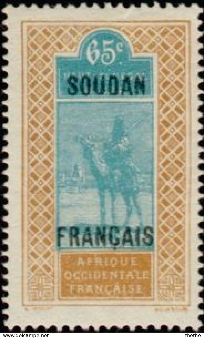 SOUDAN -  Targui Nomade Sur Dromadaire (Camelus Dromedarius) Surimprimé - Unused Stamps