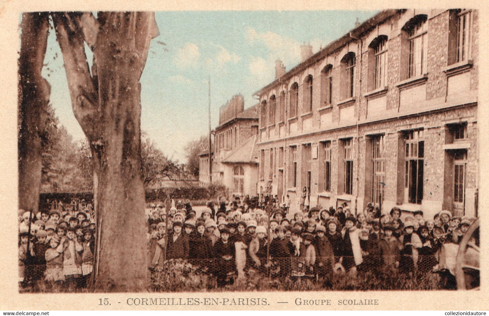 CORMEILLES-EN-PARISIS - GROUPE SCOLAIRE - CARTOLINA FP NON UTILIZZATA - Cormeilles En Parisis