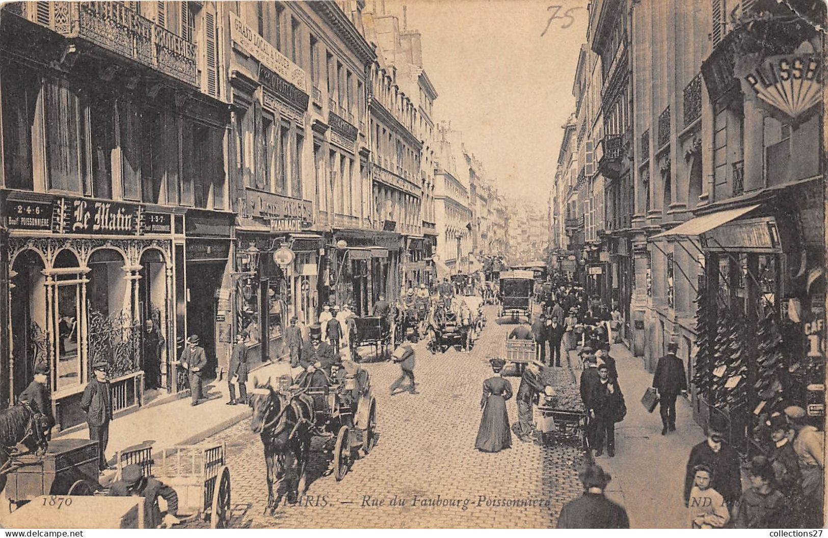 PARIS-75009- RUE DU FAUBOURG POISSONNIERE - Paris (09)