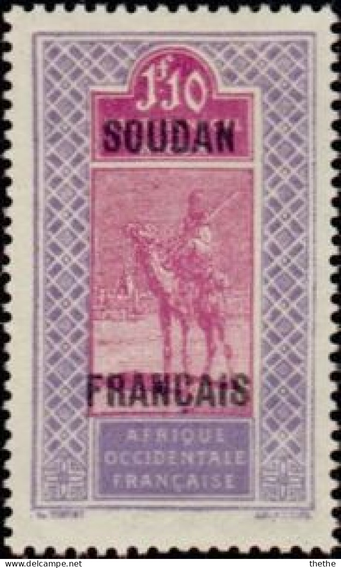 SOUDAN -  Targui Nomade Sur Dromadaire (Camelus Dromedarius) Surimprimé - Neufs
