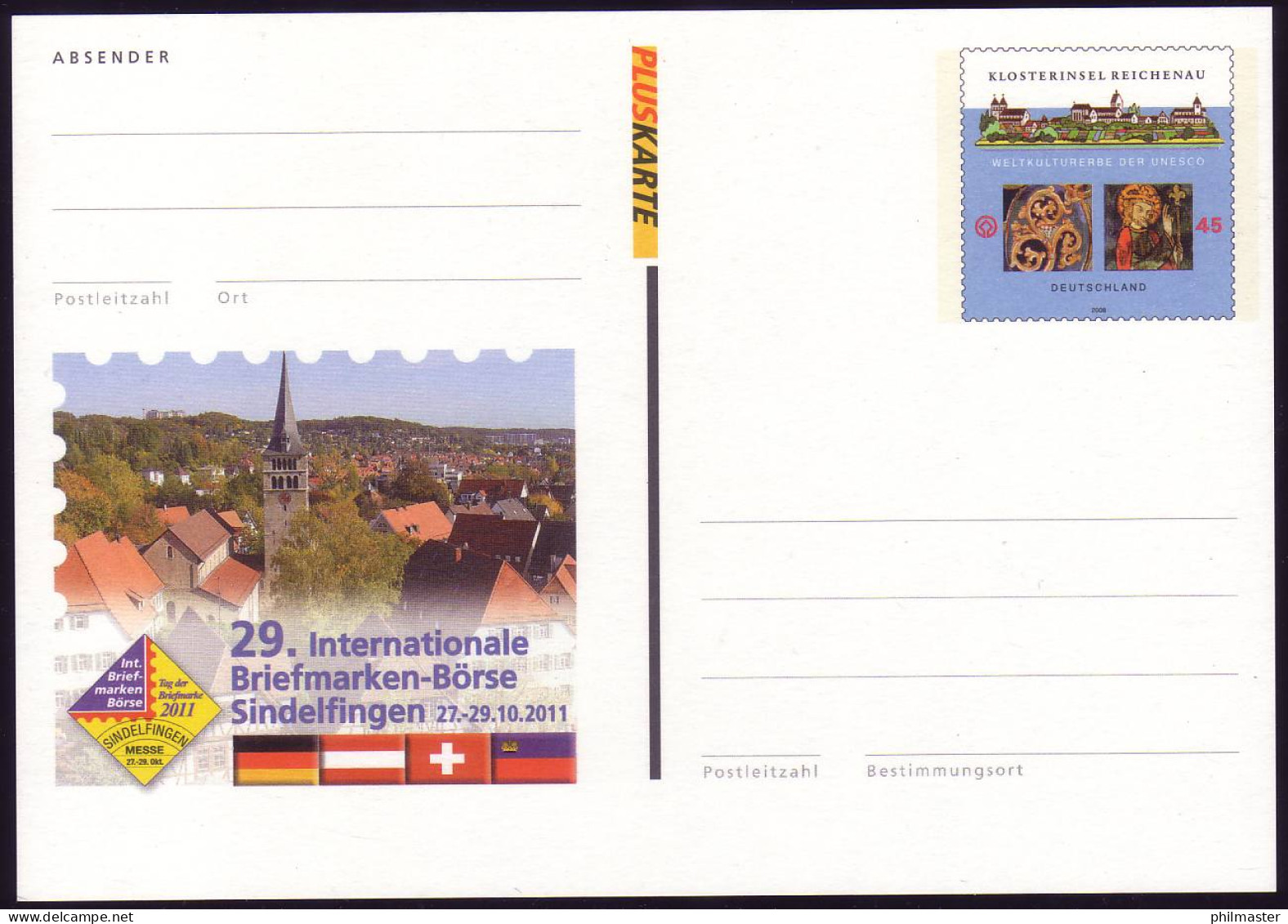 PSo 115 Briefmarken-Börse Sindelfingen 2011, Postfrisch - Postkarten - Ungebraucht