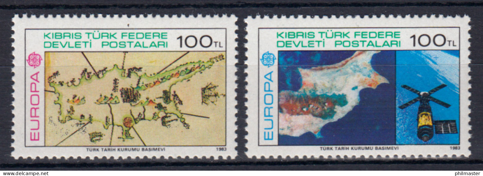 Europaunion 1983 Türkisch-Zypern 127-128, 2 Werte, Satz ** / MNH Aus Block 4 - Autres & Non Classés