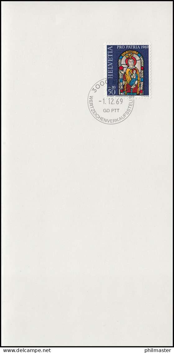 Schweiz 905 Pro Patria: Kunsthandwerk 1969, PTT-Grußkarte Zum Jahreswechsel - Cartes-Maximum (CM)