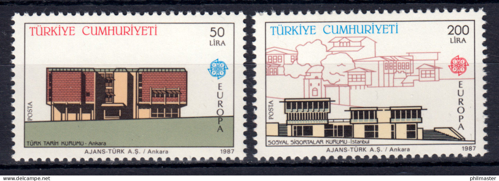 Europaunion 1987 Türkei 2777-2778, Satz ** / MNH - Autres & Non Classés