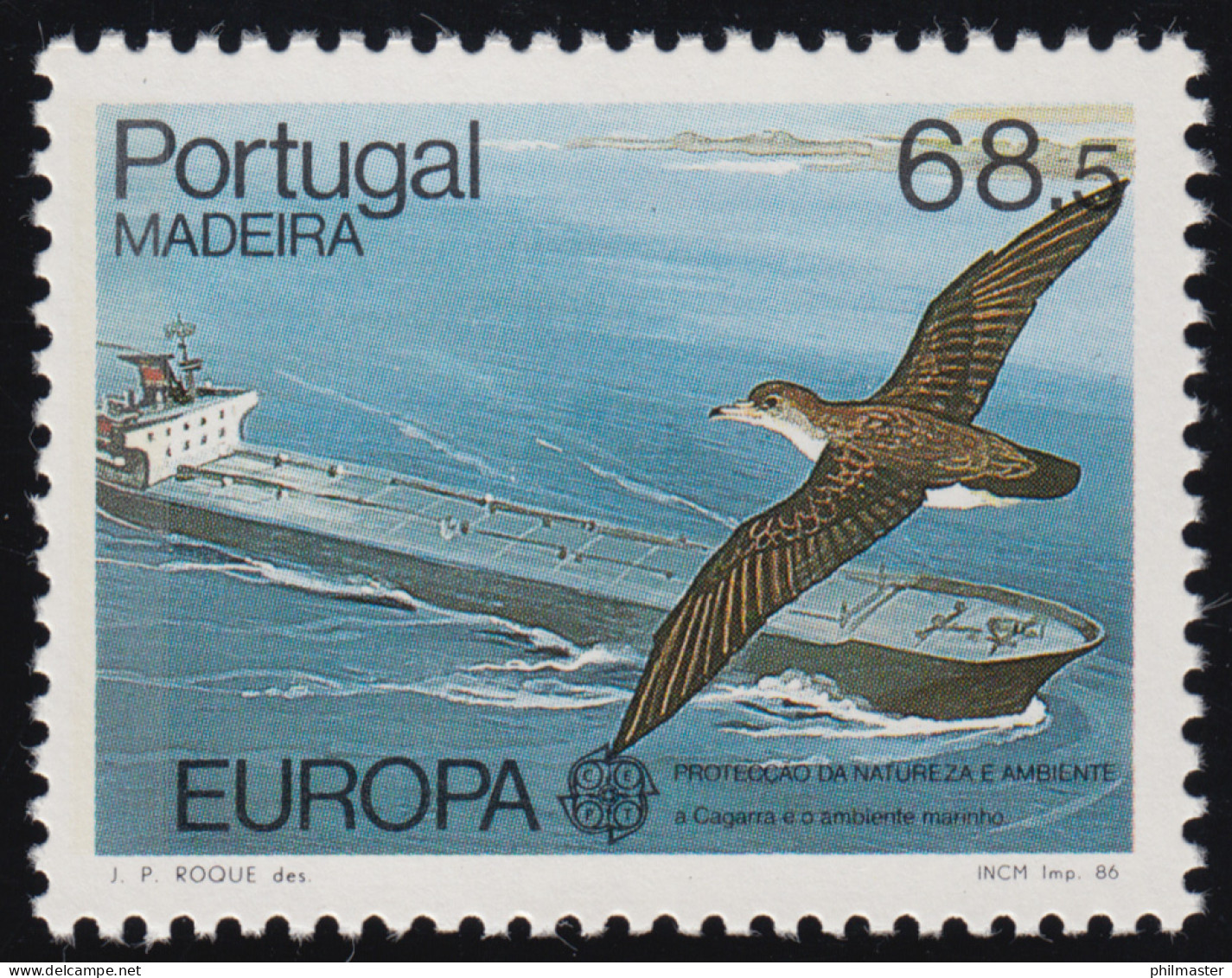 Europaunion 1986 Portugal-Madeira 106, Marke Aus Block 7 ** / MNH - Autres & Non Classés