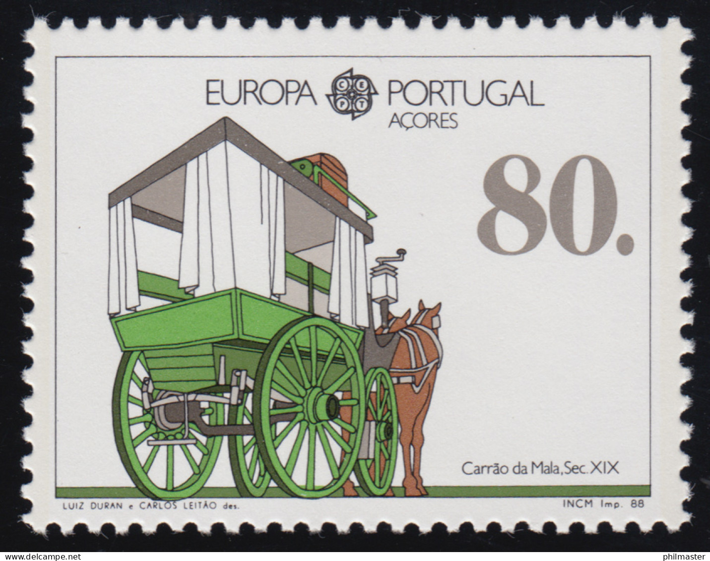 Europaunion 1988 Portugal-Azoren 390a, Marke ** / MNH - Autres & Non Classés