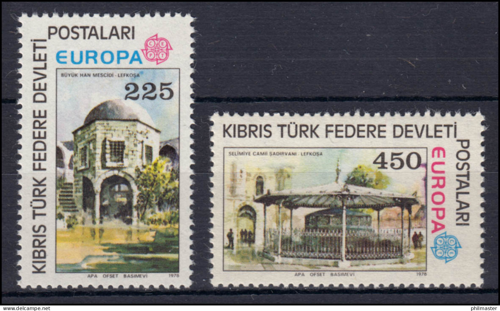 Europaunion 1978 Türkisch-Zypern 55-56, Satz ** / MNH - Autres & Non Classés