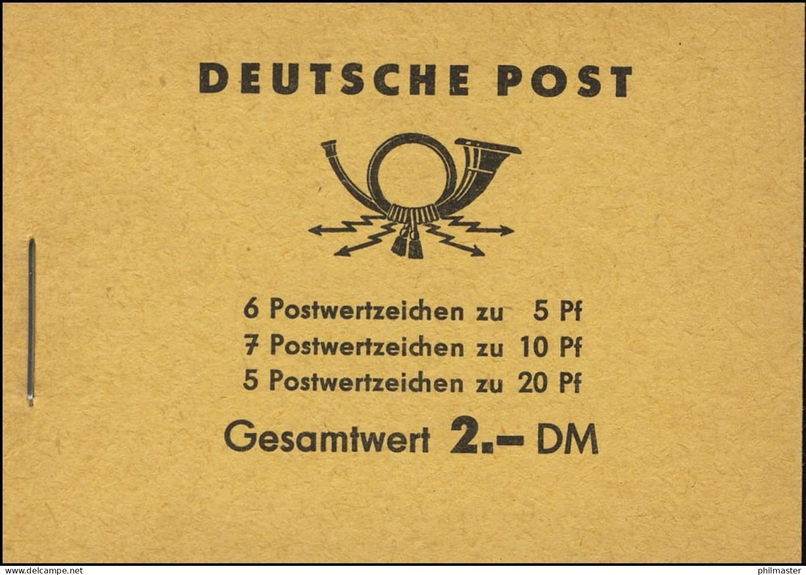 MH 3b1.22 Fünfjahrplan 1961, 4 PLF Schraffenbrüche & Fleck & Farbausfüllung ** - Cuadernillos