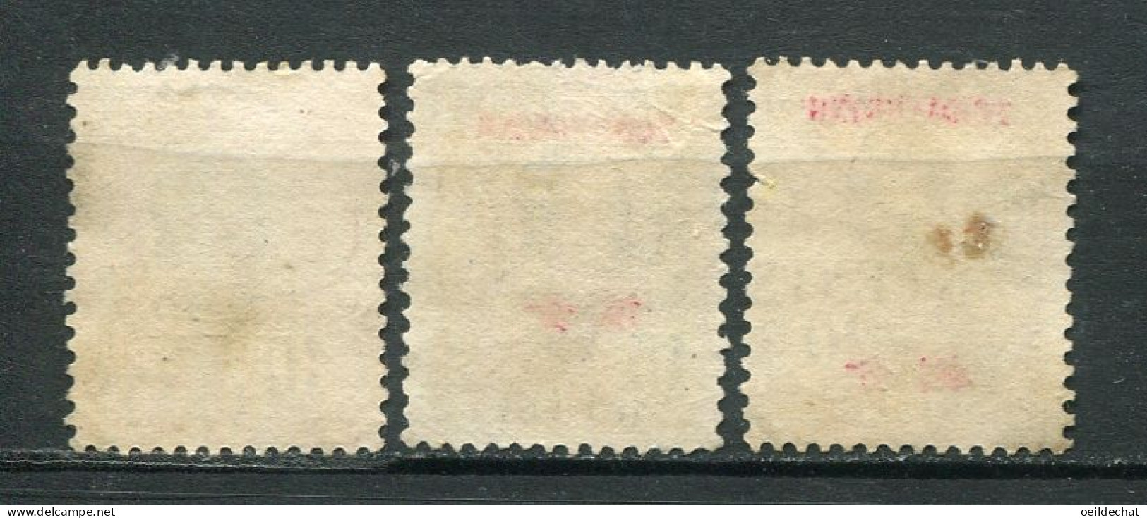 26417 Tch'ong-K'ing N°86/8° Timbres D'Indochine De 1919 Surchargés 1919  B/TB - Gebraucht