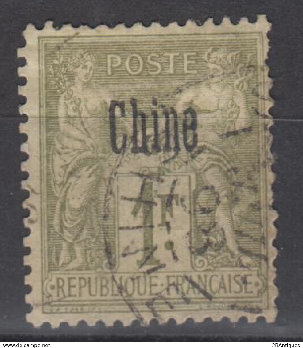 FRENCH POST IN CHINA 1894 - Stamp With Overprint - Gebraucht