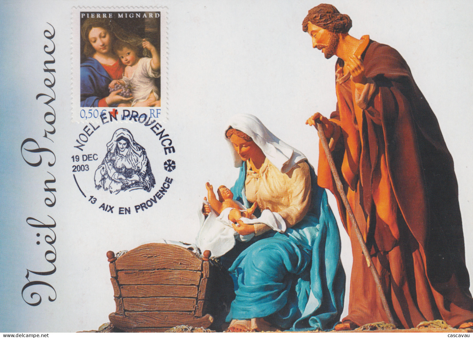 Carte   FRANCE   NOËL   EN   PROVENCE     AIX  EN  PROVENCE    2003 - Christmas