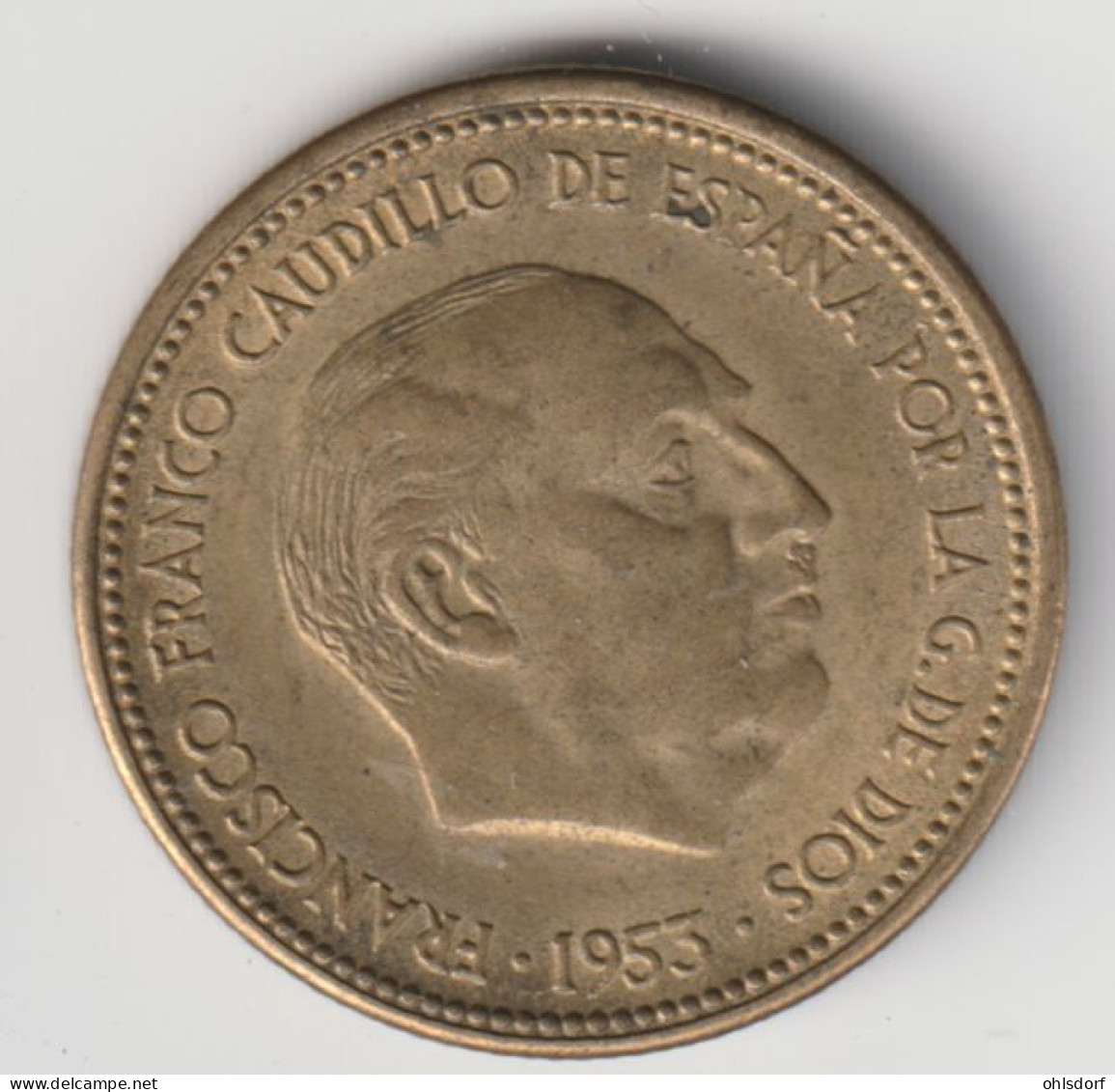 ESPANA 1953: 2 1/2 Pesetas, KM 785 - Sonstige & Ohne Zuordnung