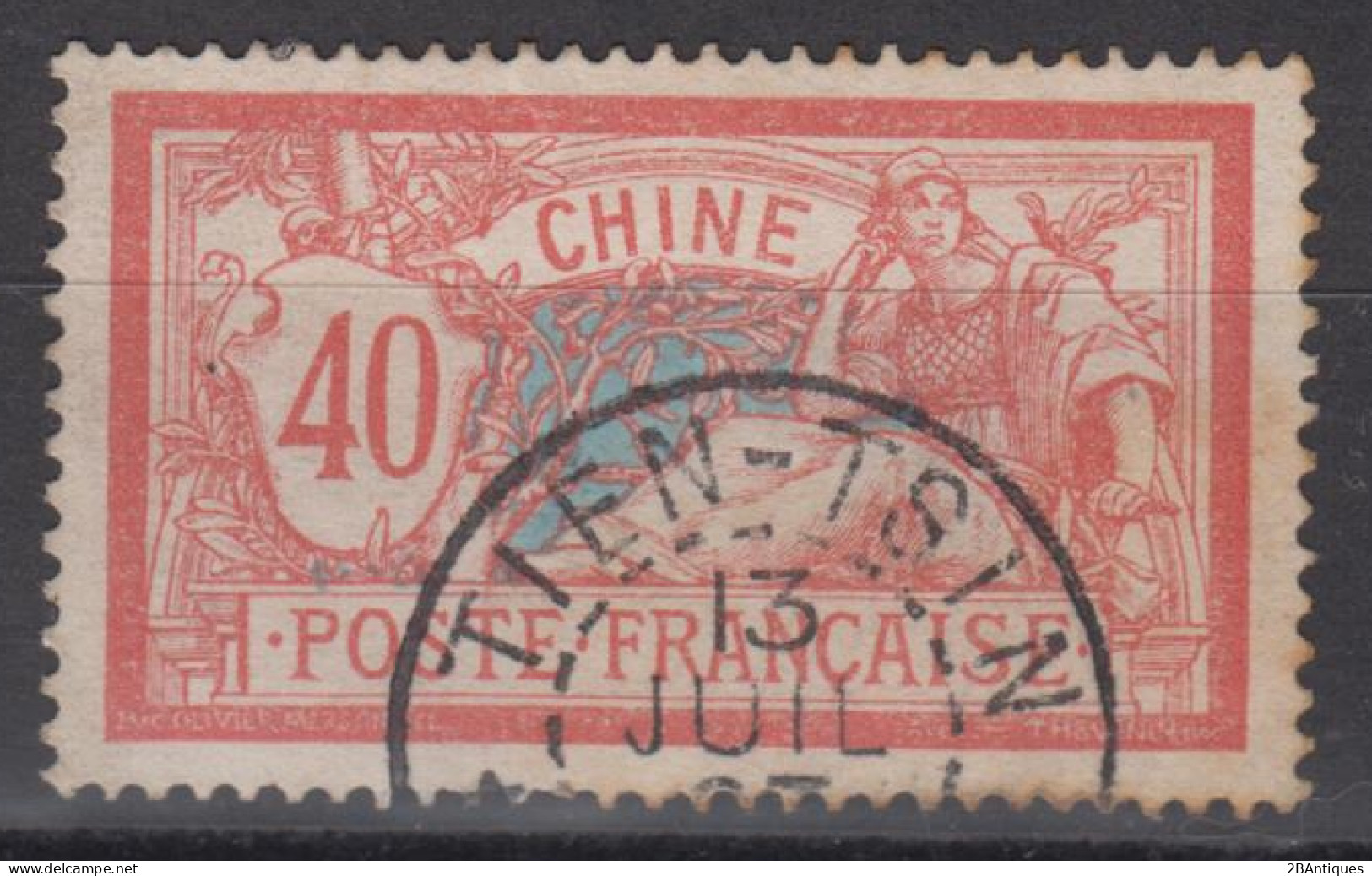 FRENCH POST IN CHINA 1902 - Stamp With Inscription "Chine" - Gebraucht