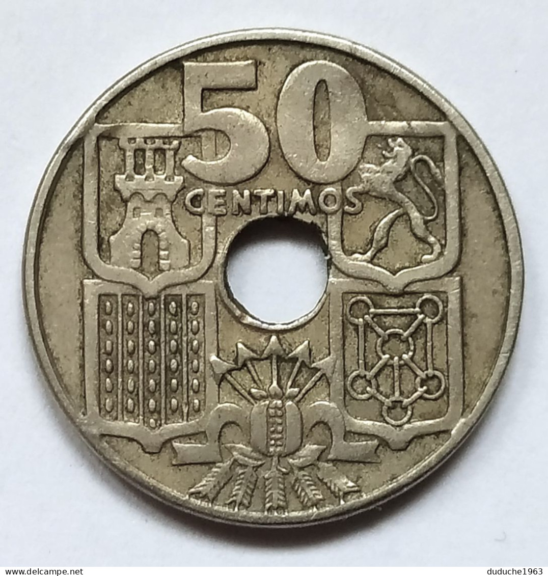 Espagne - 50 Centimos 1949 - 50 Centiem