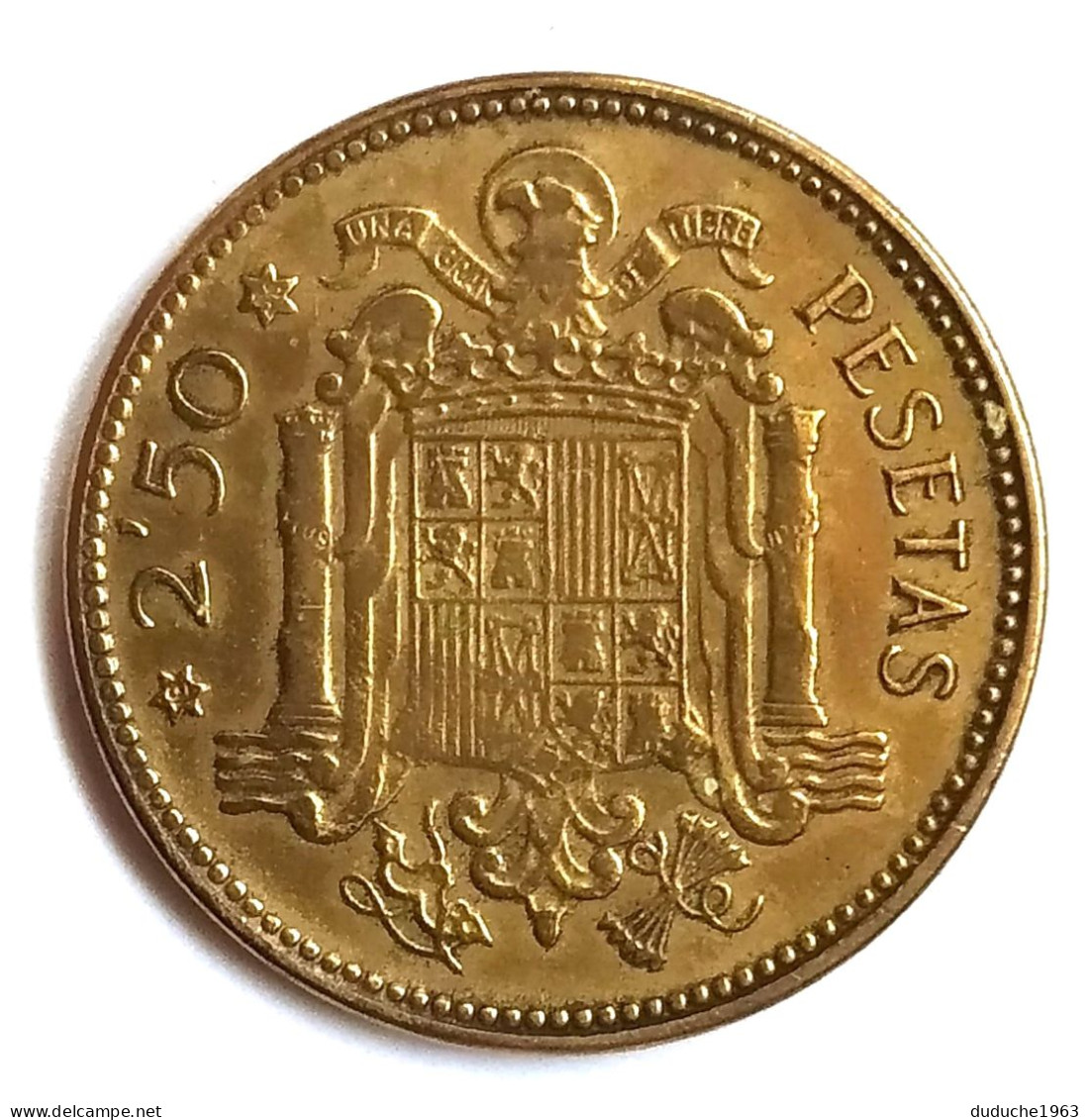 Espagne - Franco - 2,5 Pesetas 1953 - 2 Pesetas