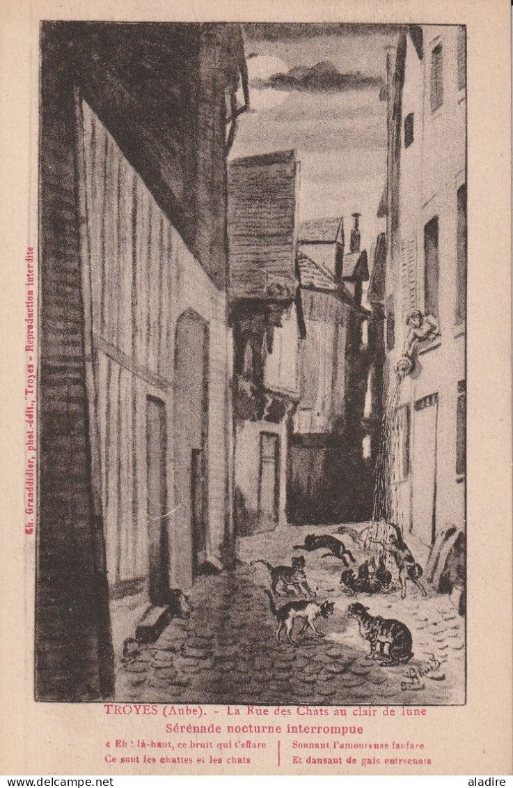 ville de TROYES, Aube (10) - lot de 20 CP cartes postales neuves, dos divisé, non circulé - 20 scans