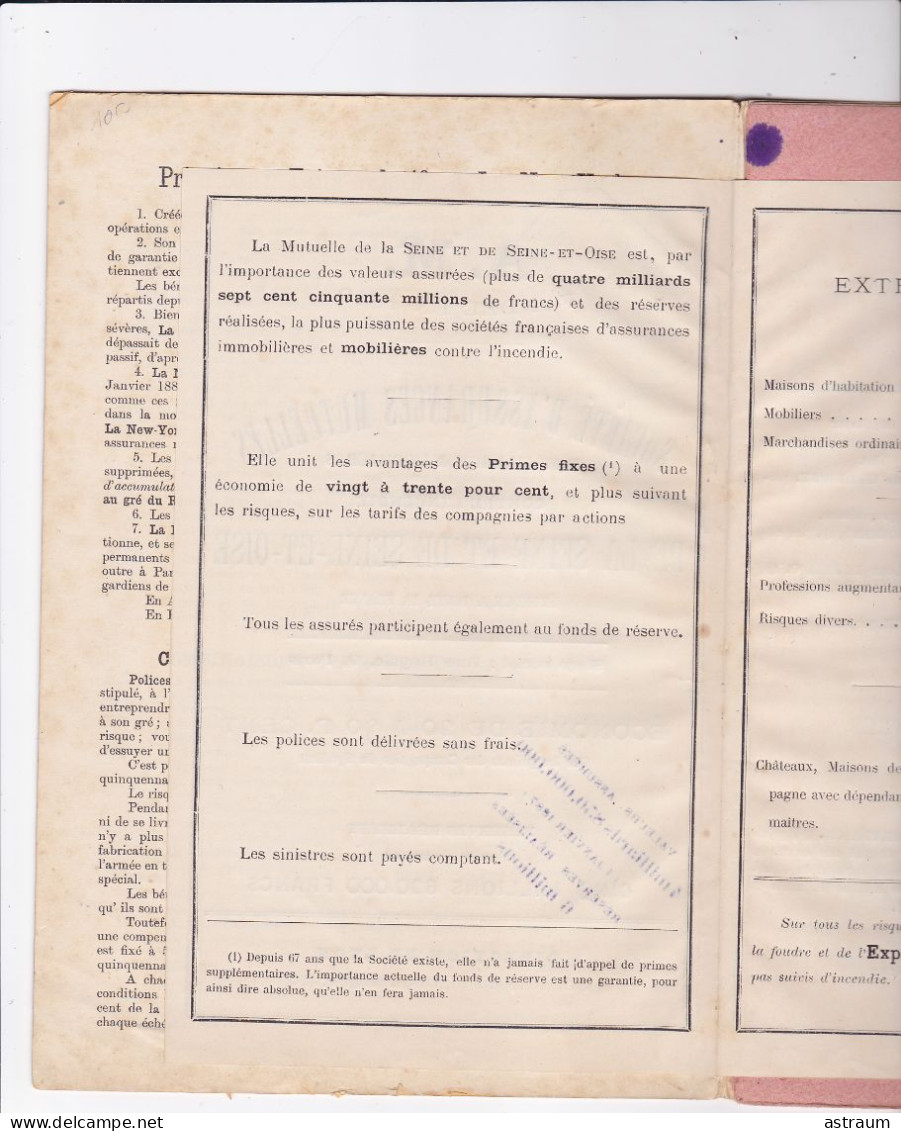 Calendrier Almanach 1887 - La New York Compagnie D'assurances Sur La Vie - Paris - Complet Avec Livret - Big : ...-1900