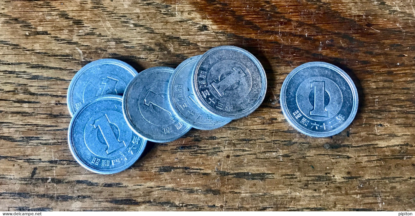 6 Pièces De 1 Yen Japon - Japón