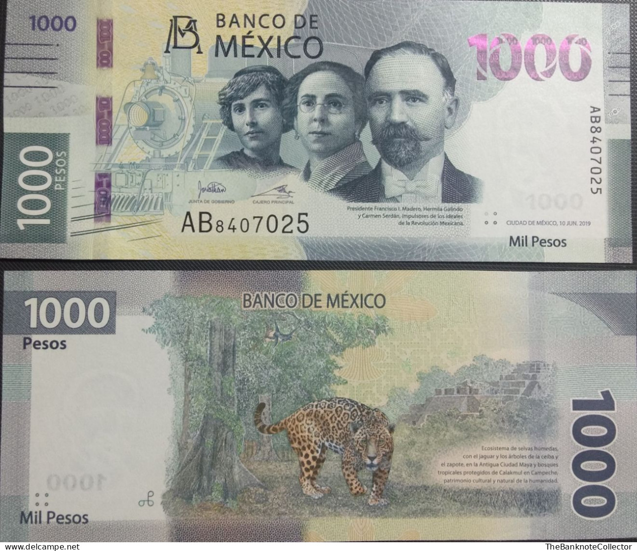 Mexico 1000 Pesos 2019 P-137 UNC - Mexiko