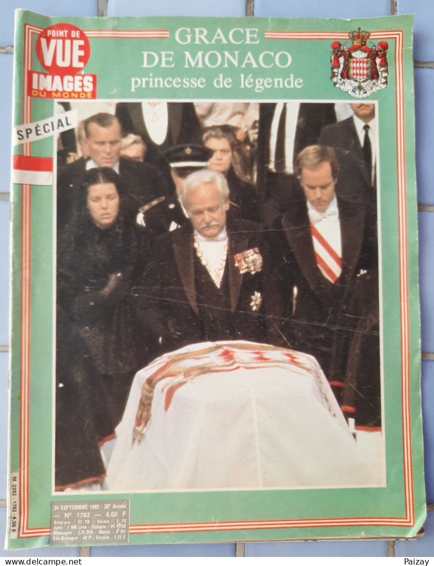 Point De Vue 1983 Décès De Grace Kelly Rainier De Monaco Photo Des Obsèques De La Princesse De Légende - Histoire