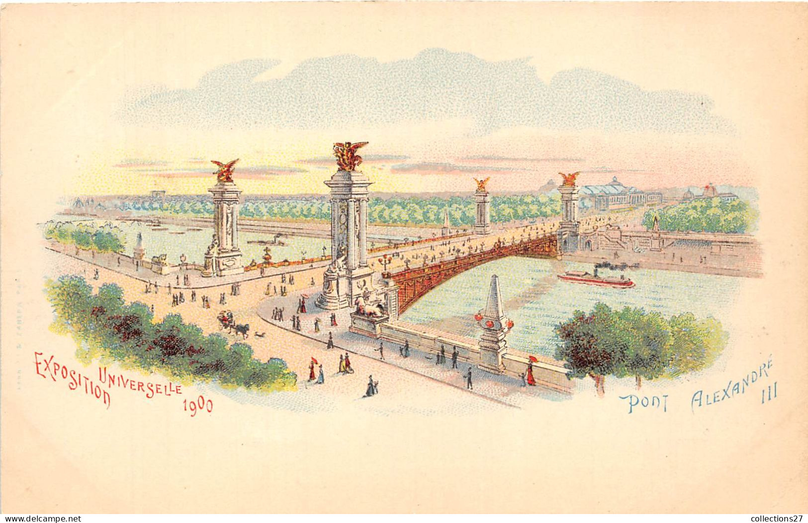 PARIS- 11  CARTES - EXPOSITION UNIVERSLLE 1900 - PUB CHAMPAGNE MERCIER - Tentoonstellingen