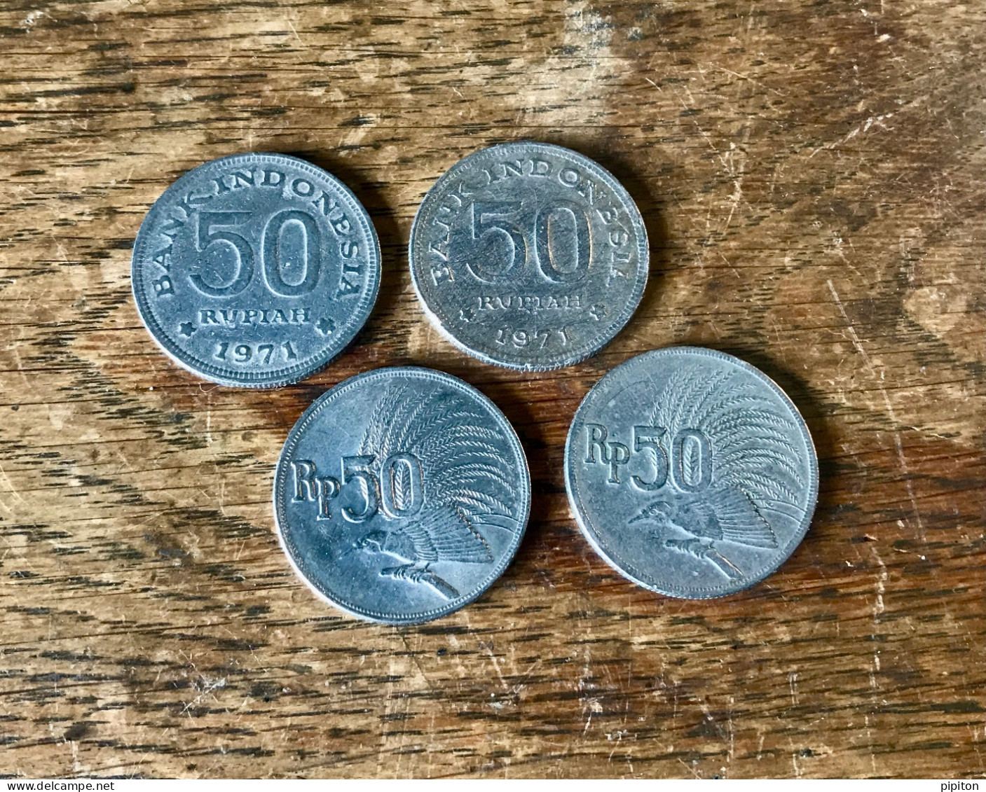 4 Pièces De 50 Rupiah - Indonésie