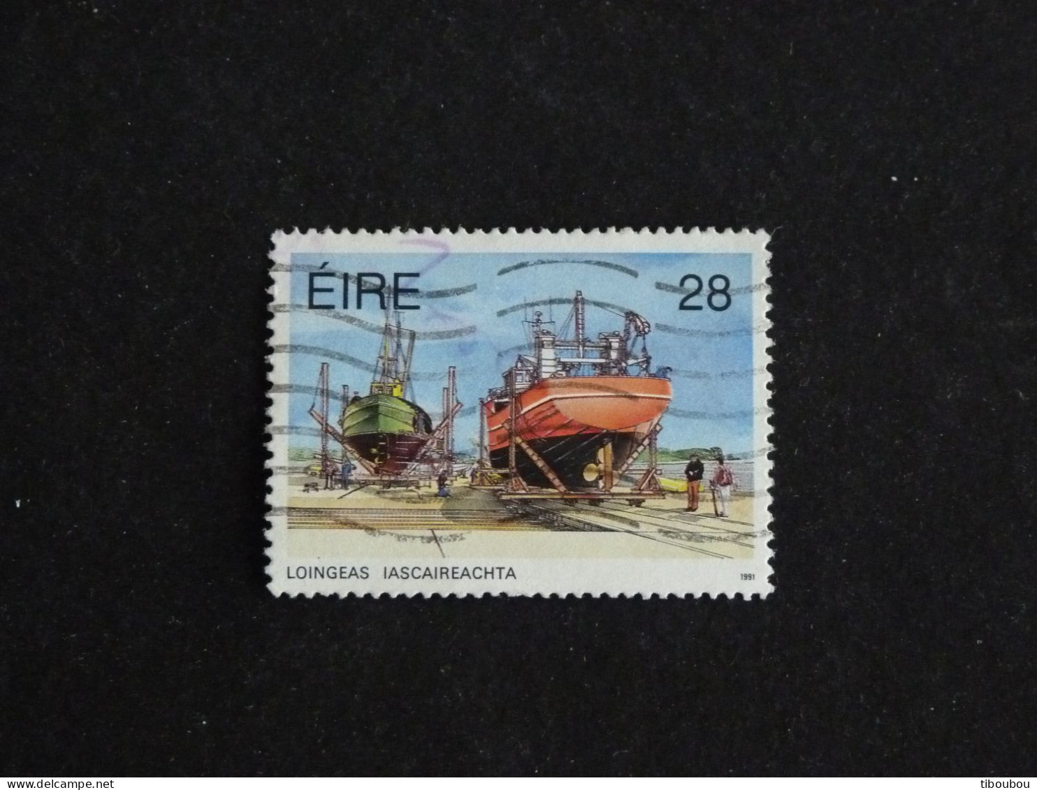 IRLANDE IRELAND EIRE YT 774 OBLITERE - FLOTTE DE PECHE / CHANTIER NAVAL - Gebruikt