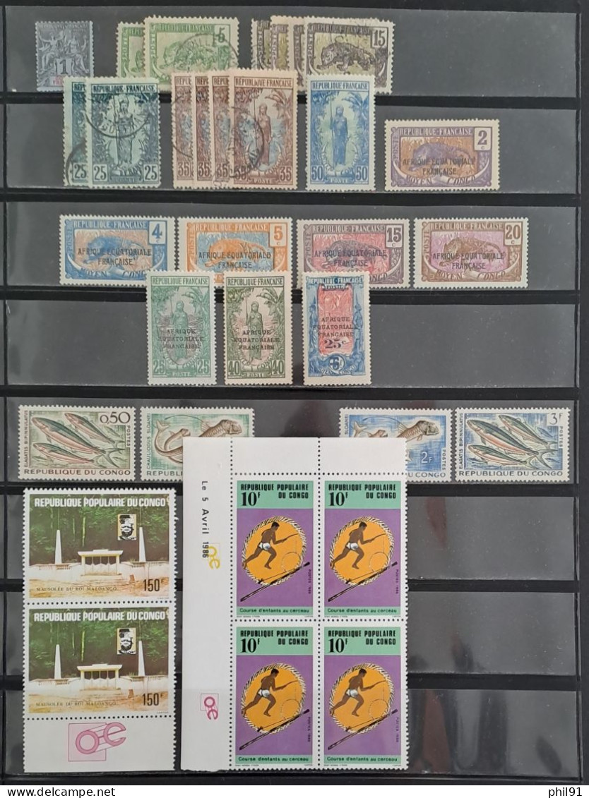 CONGO    Petit Lot De Timbres Avant Et Après Indépendance - Andere & Zonder Classificatie