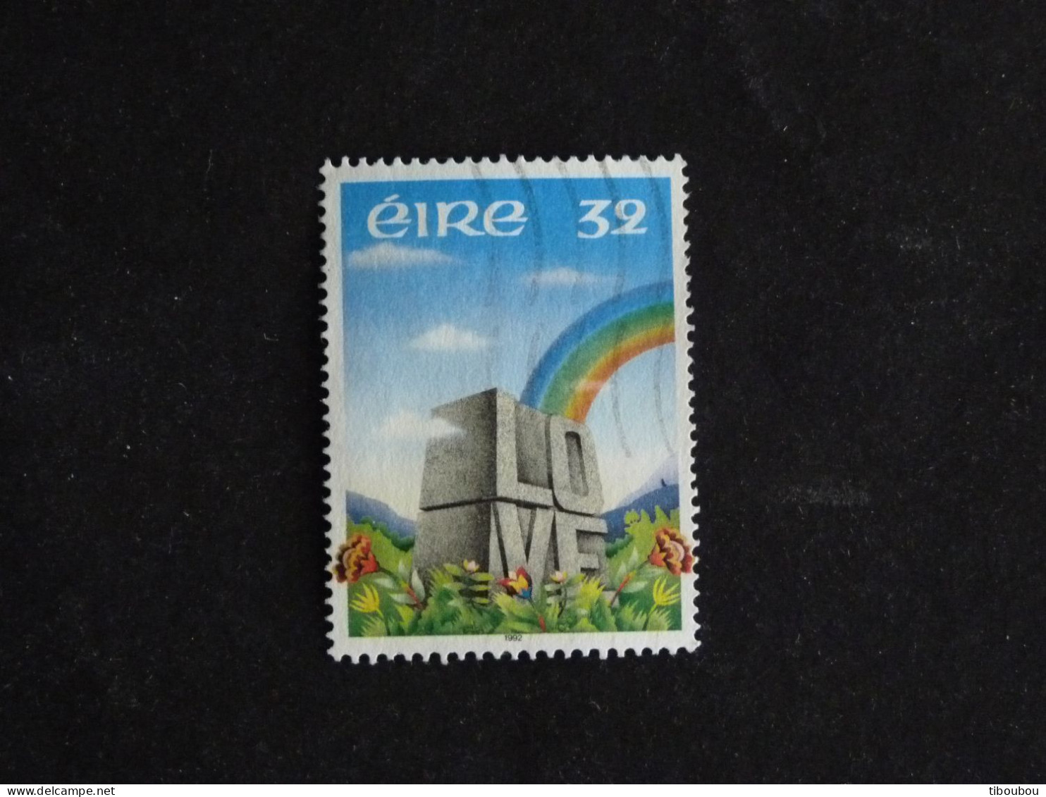 IRLANDE IRELAND EIRE YT 784 OBLITERE - MESSAGE AMOUR LOVE / ARC EN CIEL RAINBOW - Gebruikt