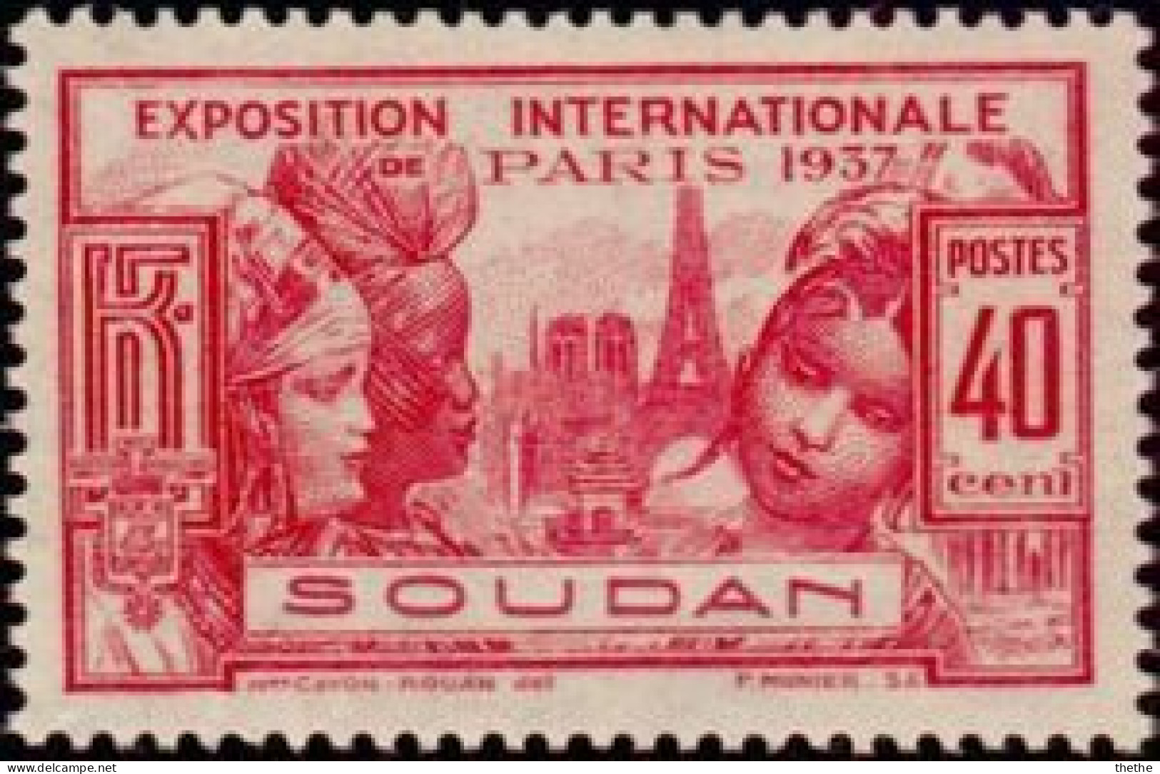 SOUDAN - Exposition Internationale De Paris - Unused Stamps