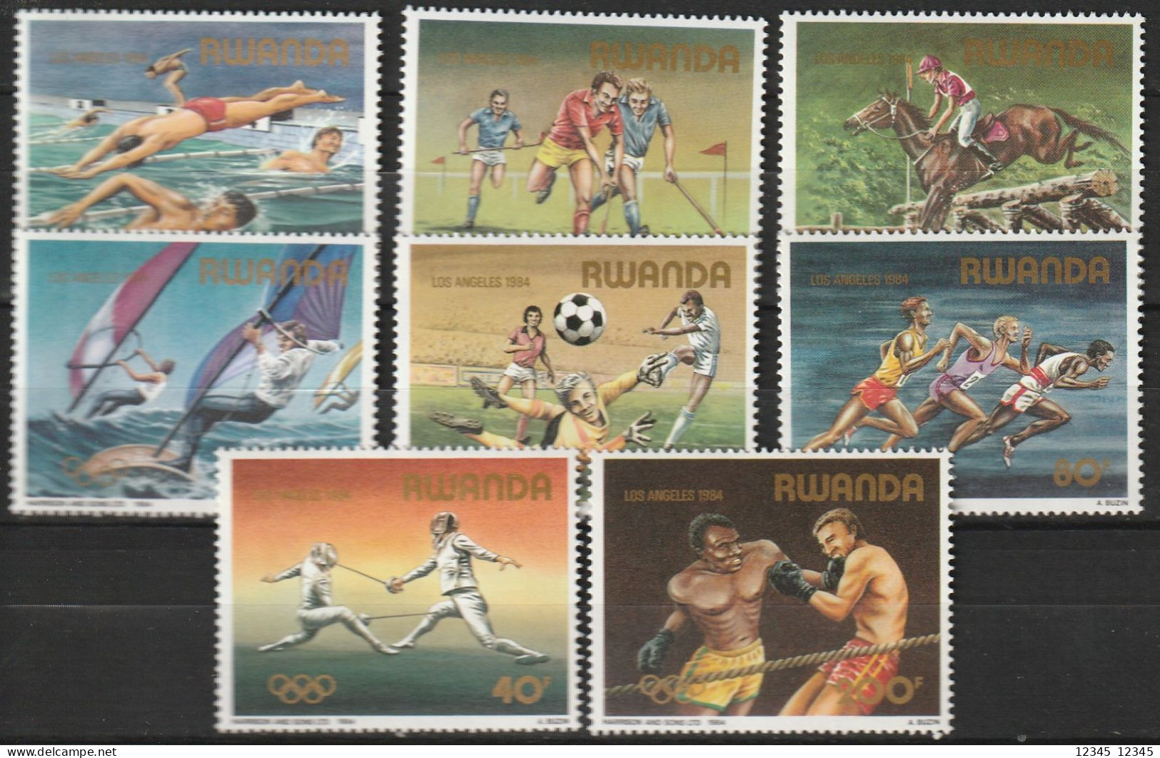 Rwanda 1984, Postfris MNH, Olympic Games - Nuovi