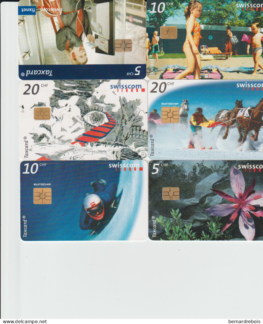 TC21 6 CARTES A PUCE DE SUISSE Pour 3 € - Schweiz