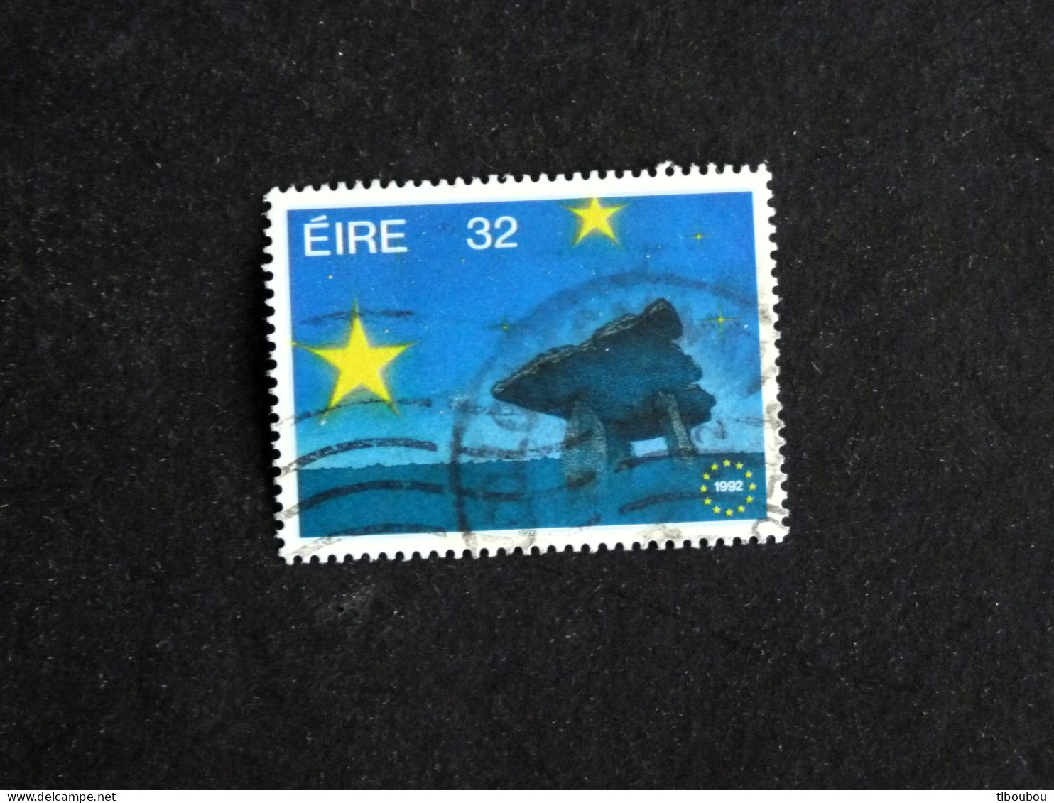 IRLANDE IRELAND EIRE YT 813 OBLITERE - MEGALITHE DOLMEN / MARCHE UNIQUE EUROPEEN - Used Stamps