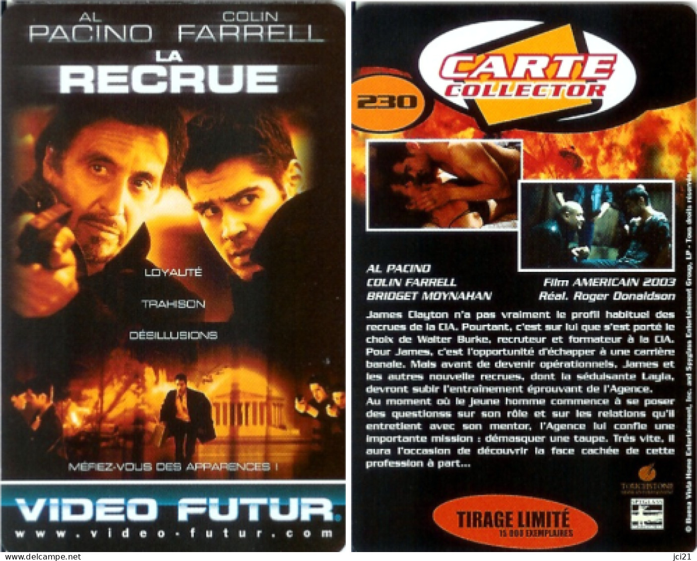 Carte VIDEO FUTUR - N° 230 - " LA RECRUE " - (VF230)_Cvf10 - - Video Futur