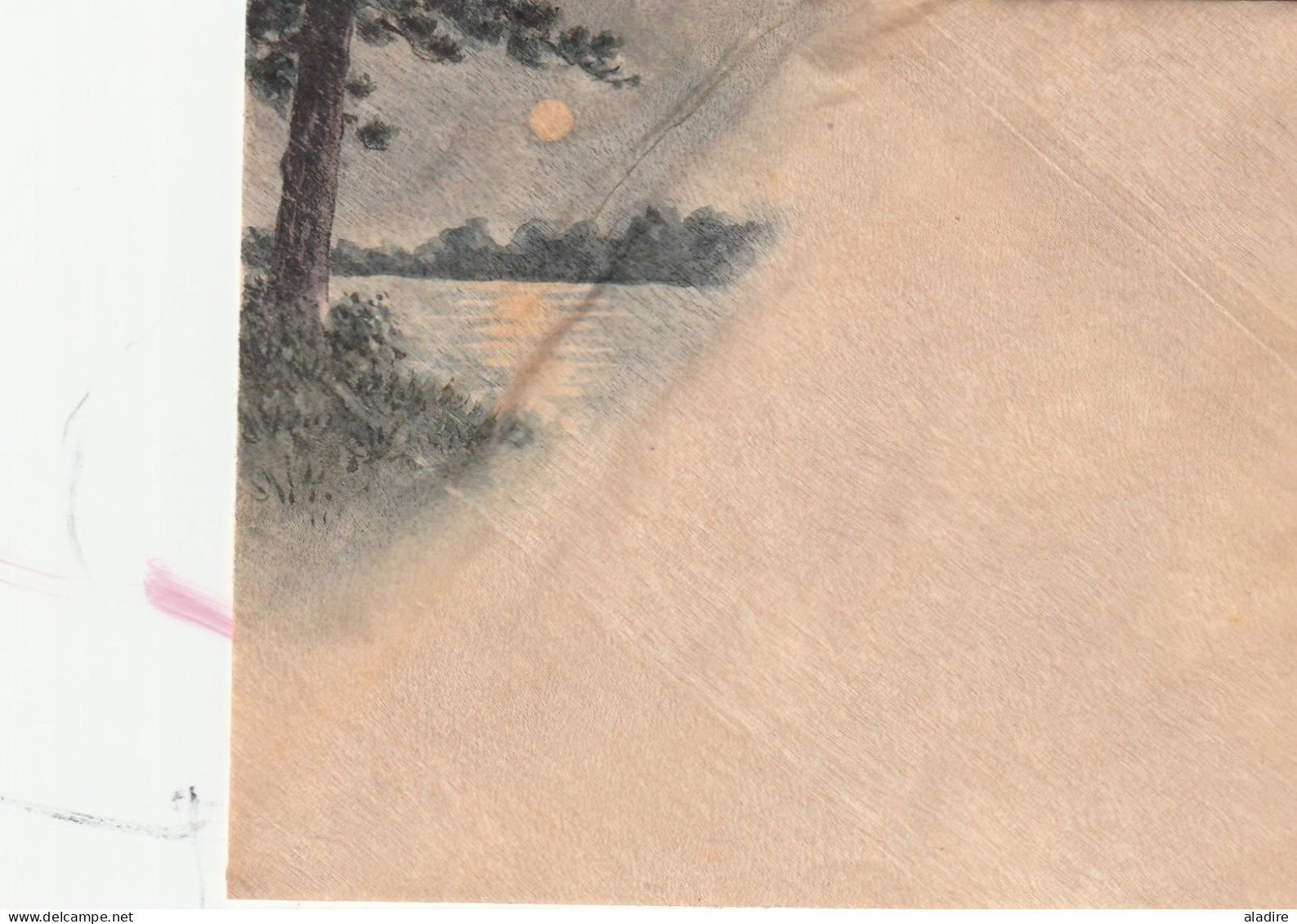 LOT DE 5 Enveloppes Illustrées - Papier Chinois - Papier De Riz  - Lot 3 - Chinese Paper Cut