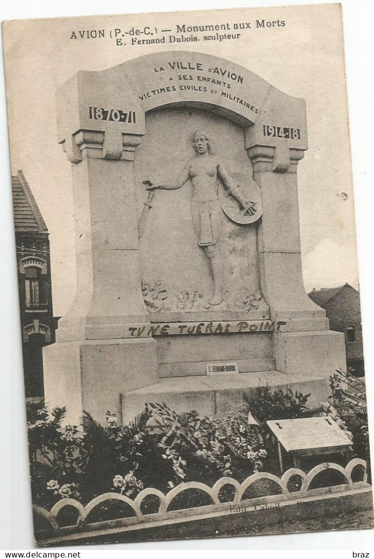 CPA Avion Monument Aux Morts - Avion