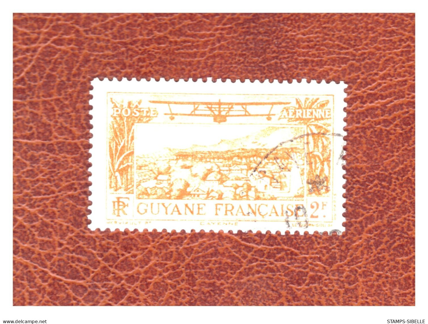 GUYANE    .  PA  N °  14  .  2 F   ORANGE     OBLITERE   .  SUPERBE  . - Used Stamps