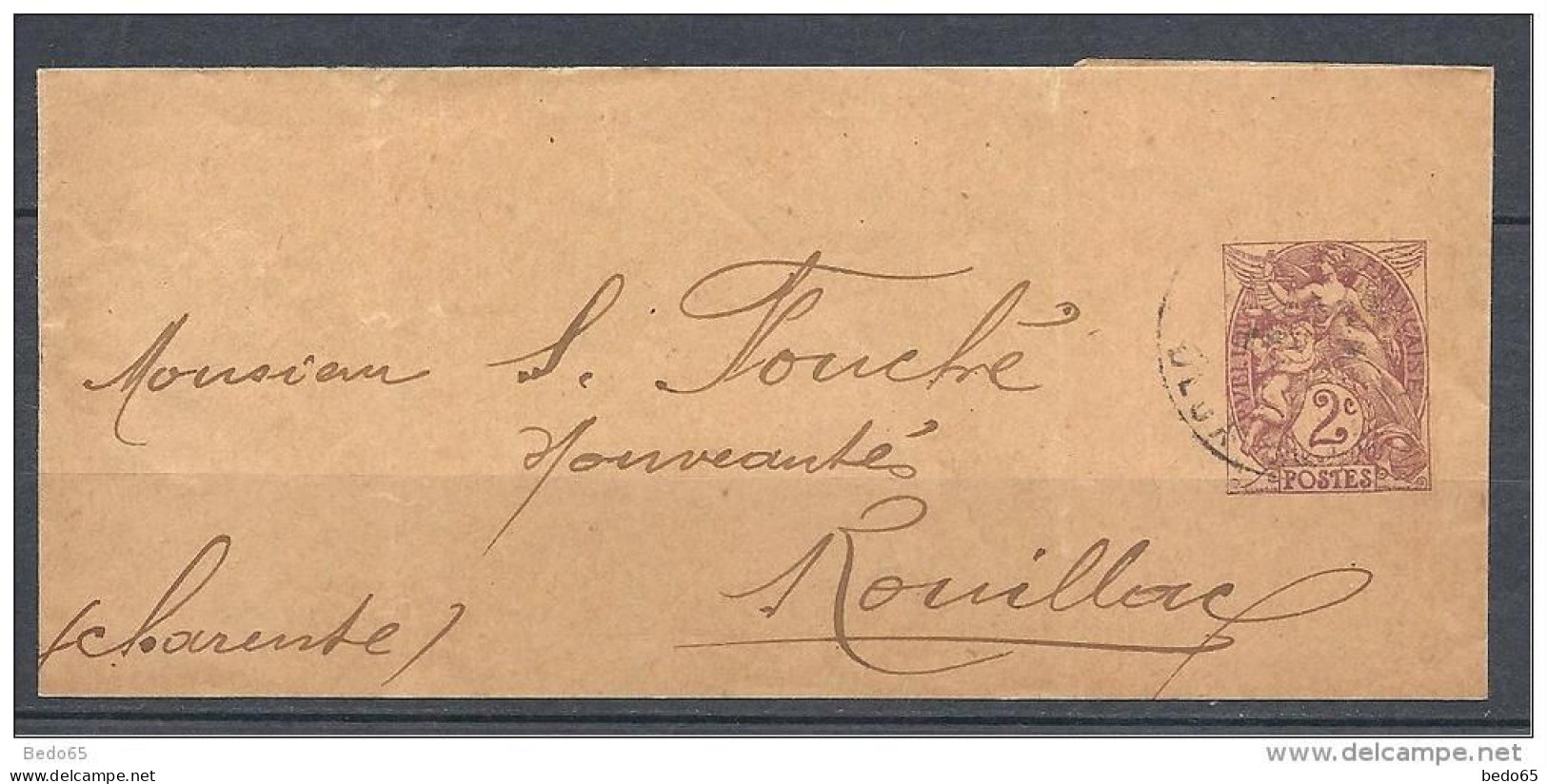 TYPE BLANC N° 108-BJ5 OBL /  DATE 835 - Bandes Pour Journaux