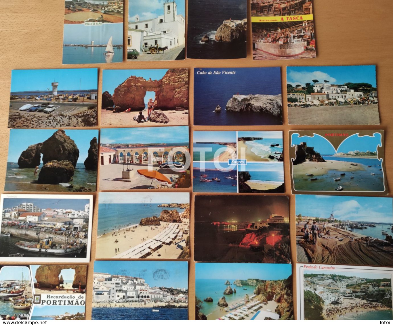 LOT 20 OLD POSTCARDS PRAIA BEACH PLAGE STRAND PLAYA  ALGARVE PORTUGAL FOTO POSTAIS CARTES - Faro